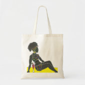 'Sista maakt me-time' budgettaire Canvas tas (Voorkant)