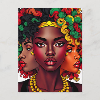 Sista vriendinnen zusters zusters black girl magic feestdagenkaart