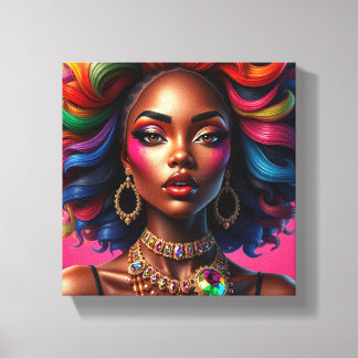 Sista vriendinnen zusters zusters black girl magie canvas afdruk