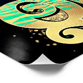 Sista Zwart Koningin Melanine Vrouw Zwart Meisje M Perfect Poster (Hoek)