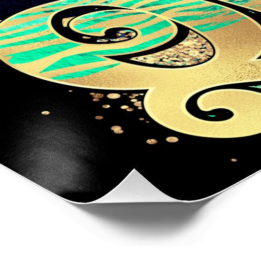 Sista Zwart Koningin Melanine Vrouw Zwart Meisje M Perfect Poster (Hoek)