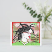 Sistah houd je hoofd altijd omhoog briefkaart (Staand voorkant)