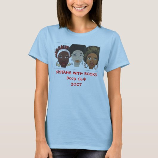 Sistahs met boeken t-shirt (Voorkant)