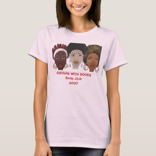 Sistahs met boeken t-shirt (Voorkant)