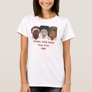 Sistahs met boeken t-shirt