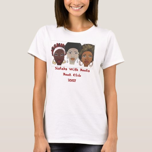 Sistahs met boeken t-shirt (Voorkant)