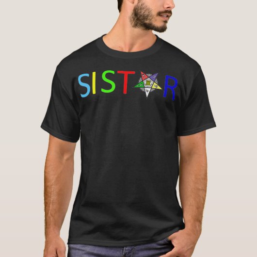 Sistar Masonic OES Orde van de Oostelijke Ster T-shirt (Voorkant)