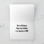 SISTE-DEZE POP ZEGT DAT SPECIALE CHRISTMAS WIST FEESTDAGEN KAART (Binnen)