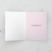 Sister 5 star review pink birthday kaart (Binnen)