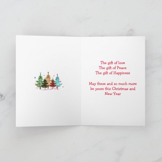 Sister and Brother in Law Christmas Greeting Card Kaart (Binnen)