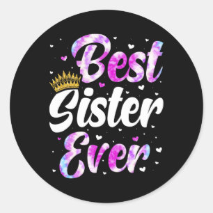 Sister Apparel Moederdag voor The Best Sister Eve Ronde Sticker