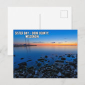 Sister Bay door County Wisconsin Briefkaart (Voorkant / Achterkant)