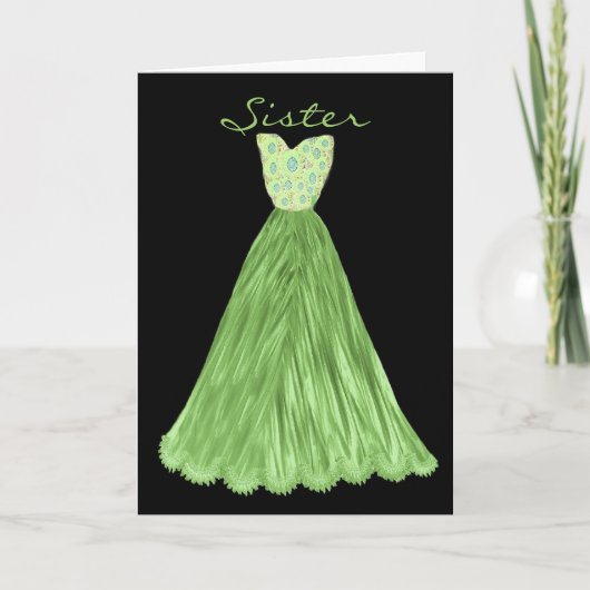 SISTER Be My Bridesmaid OLIVE GREEN Jurk (Voorkant)