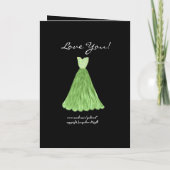 SISTER Be My Bridesmaid OLIVE GREEN Jurk (Achterkant)