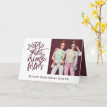 Sister Best Friend Forever Foto burgundy jarig Kaart<br><div class="desc">Zuster Best Friends Forever Foto Burgundy text Birthday Speciaal voor je zus op haar verjaardag. Voeg gemakkelijk uw eigen favoriete foto van u allebei toe en personaliseer uw groet bij de bodem en de binnenkant.</div>