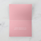 Sister Best Friends Forever Photo Pink Birthday Kaart (Binnen)