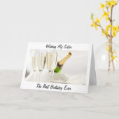 *SISTER" BESTE BIRTHDAY OOIT OM HET BESTE SISTER T KAART (Gele Bloem)