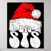 Sister Big Santa Christmas Family Matching Pajamas Poster (Voorkant)