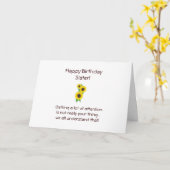Sister Birthday Card Kaart (Gele Bloem)