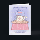 Sister Birthday Kaart - Schattigee Puppy Purse Pet<br><div class="desc">Sister Birthday Kaart - Schattigee Puppy Purse Pet</div>