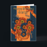 Sister Birthday Kaart - Zonnebloem en libel<br><div class="desc">Sister Birthday Kaart - Zonnebloem en libel</div>