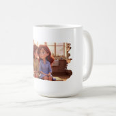 Sister Bond – Beautiful Sisters Illustration Art Koffiemok (Voorkant rechts)