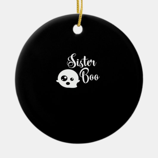 Sister Boo Halloween Keramisch Ornament (Voorkant)