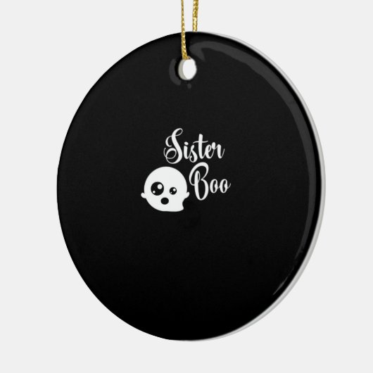 Sister Boo Halloween Keramisch Ornament (Links)