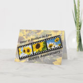 Sister & Brother-in-Law, Anniversary Sunflower Fil Kaart (Voorkant)