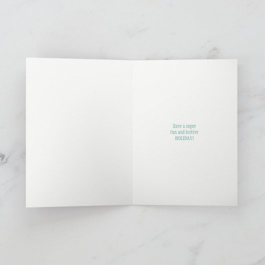 Sister Christmas Gerbil Santa Hat in de winterscèn Feestdagen Kaart (Binnen)