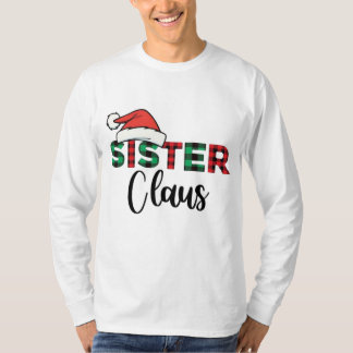 Sister Clause Mannen Basic T-shirt met lange mouwe