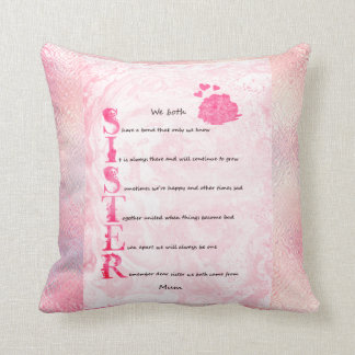 Sister Cushion Poem Kussen