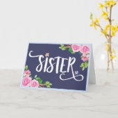 SISTER: De mooiste Bedankt van Word voor uw Kaart (Gele Bloem)