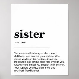 Sister Definition Print