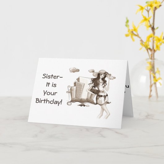 SISTER-DOE ALLES WAT U OP UW BIRTHDAAG HOUDT KAART (Gele Bloem)