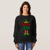 Sister Elf Fun Family Christmas Design Trui (Voorkant volledig)