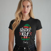Sister Elf Funny Elf Matching Christmas Gift T-shirt
