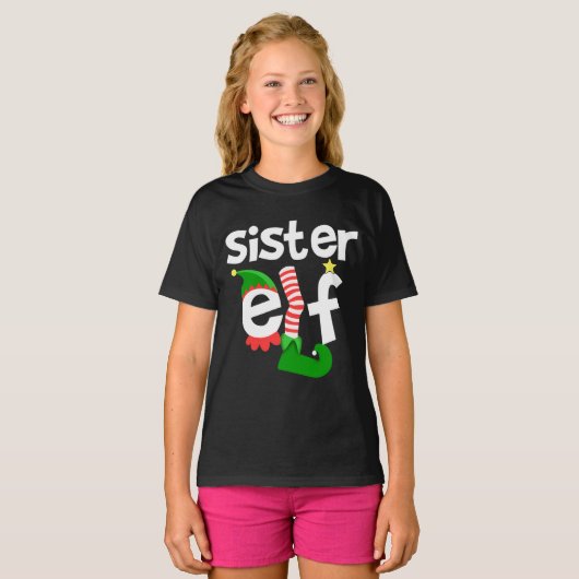 Sister Elf T-shirt (Voorkant volledig)