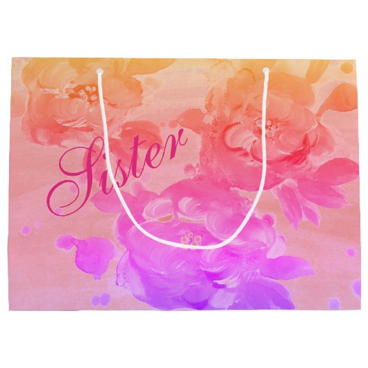 Sister Gift Bag Groot Cadeauzakje (Achterkant)