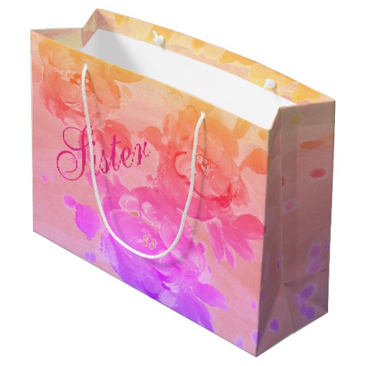 Sister Gift Bag Groot Cadeauzakje (Achterkant Gekanteld)