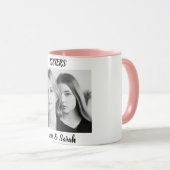 Sister Gift Mug with Photo & Name – Pink Cup Style Mok (Voorkant rechts)