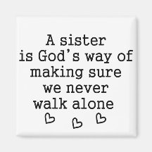 Sister Gift Quote: Gods manier waarop wij Loop noo