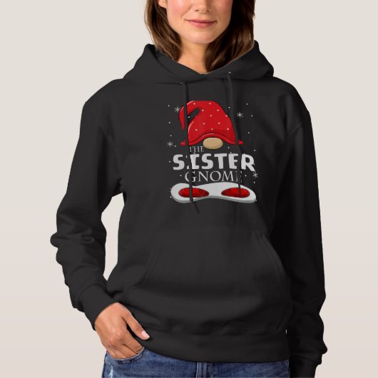 Sister Gnome Xmas serie Matching Group Kerstmis Hoodie (Voorkant)