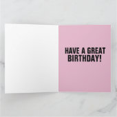 SISTER GROOVY 1960's BIRTHDAY-Wenskaart Kaart (Binnen)