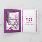 SISTER - Happy 50th Birthday Kaart (Binnen)