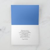 Sister Happy April Birthday with Bluebird Kaart (Binnen)