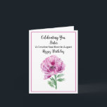 Sister Happy August Verjaardag Paarse Poppy Kaart<br><div class="desc">Deze elegante paarse papaver waterverf verjaardagskaart voor een zus is een doordachte manier om haar verjaardag te vieren. Met de geboortebloem van augustus, de klaproos, symboliseert dit ontwerp kracht, schoonheid en oprechte wensen. De zachte paarse tinten voegen een sierlijke touch toe, waardoor het een mooie keuze is voor de verjaardag...</div>
