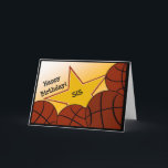 Sister - Happy Birthday Basketball Loving Sis! Kaart<br><div class="desc">Leuke kaart om je basketbal liefhebbende zus een gelukkige verjaardag te wensen. Voeg een afbeelding van je zus met de uitrusting van haar favoriete basketbalteam toe aan de binnenkant van de kaart voor een extra speciaal tintje.</div>