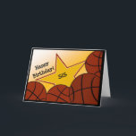 Sister - Happy Birthday Basketball Loving Sis! Kaart<br><div class="desc">Leuke kaart om je basketbal liefhebbende zus een gelukkige verjaardag te wensen. Voeg een afbeelding van je zus met de uitrusting van haar favoriete basketbalteam toe aan de binnenkant van de kaart voor een extra speciaal tintje.</div>