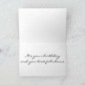 SISTER-HAPPY BIRTHDAY EN JE KIJKT FABULOUS KAART (Binnen)